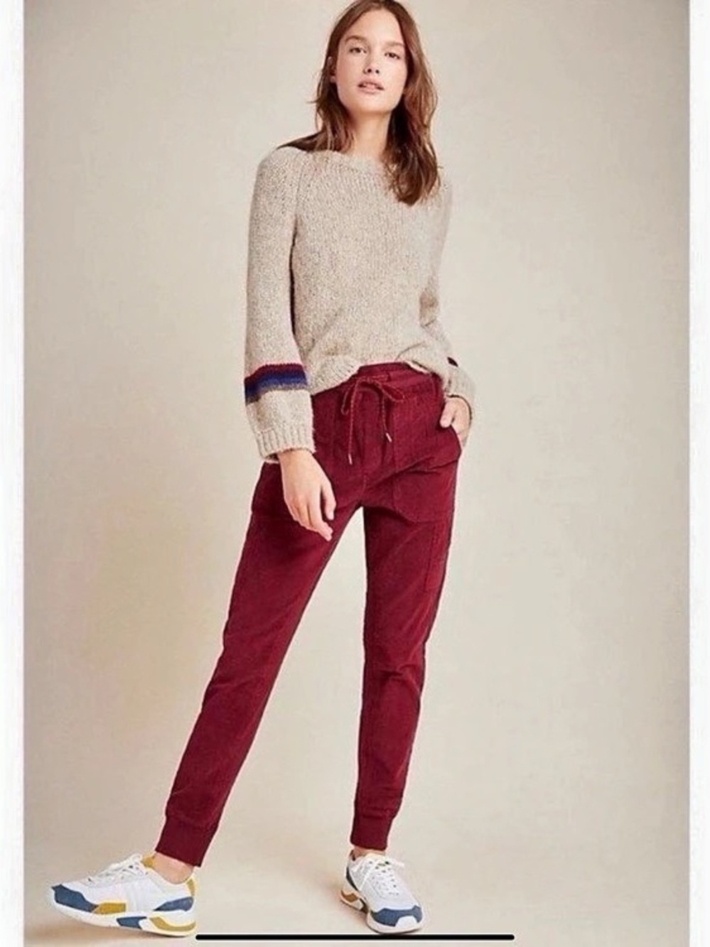 Anthropologie Corduroy Pull-On Jogger Pants S